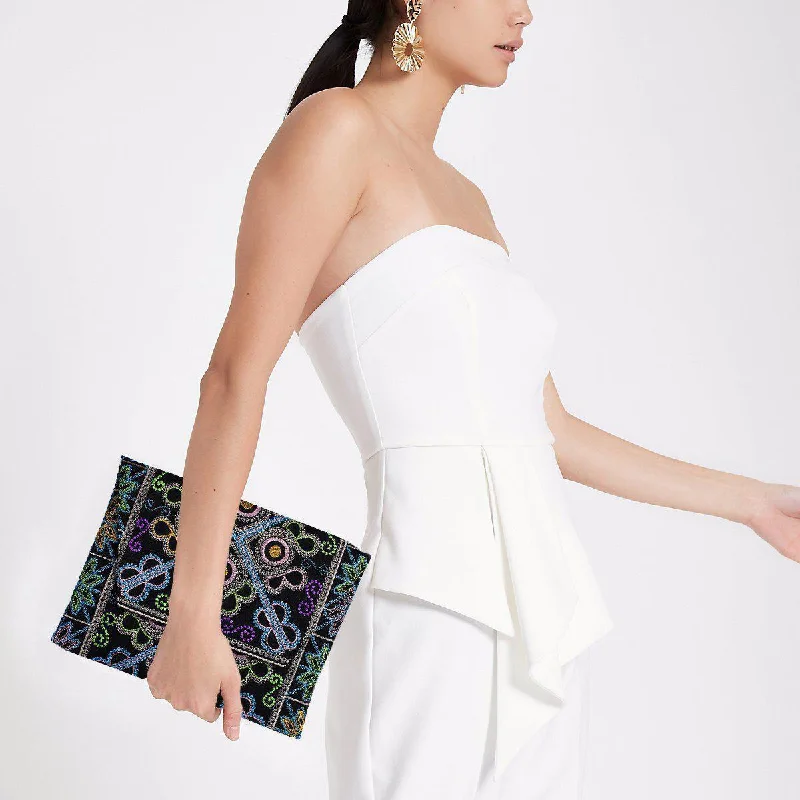 Durable And Fashionable Bags For Daily Use Boho Style Embroidered Clutch Bag - Thailand Durable And Fashionable Bags For Daily Use Boho Style Embroidered Clutch Bag - Thailand