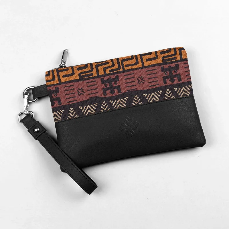 Bag Deals Black Toiletry Pouch African Pattern