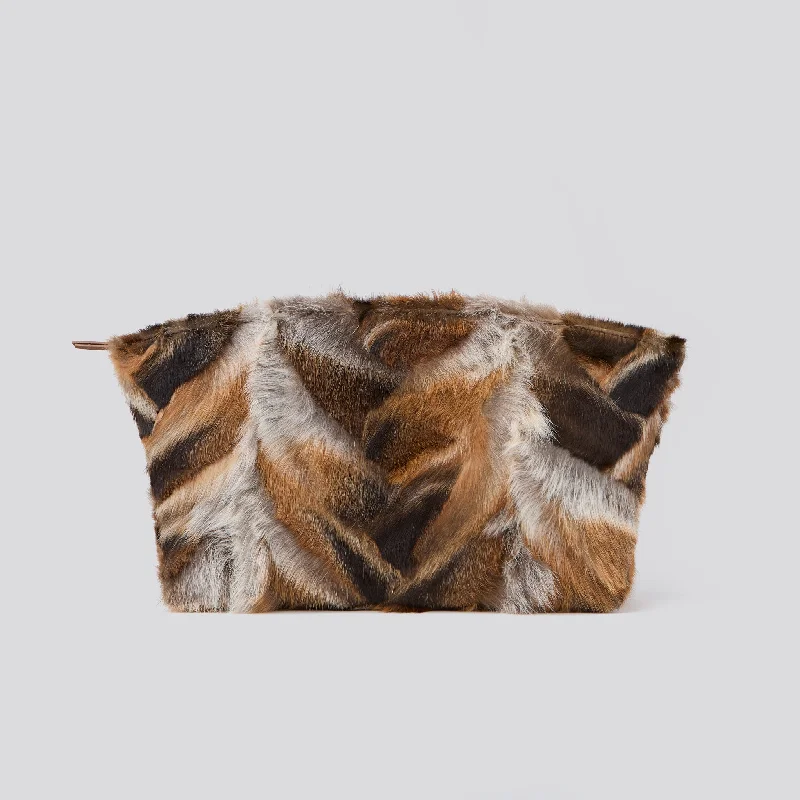 Party Bags For New Year's Eve And Special Occasions BLAKE LARGE TRI COLORED FOX CLUTCH Party Bags For New Year's Eve And Special Occasions BLAKE LARGE TRI COLORED FOX CLUTCH