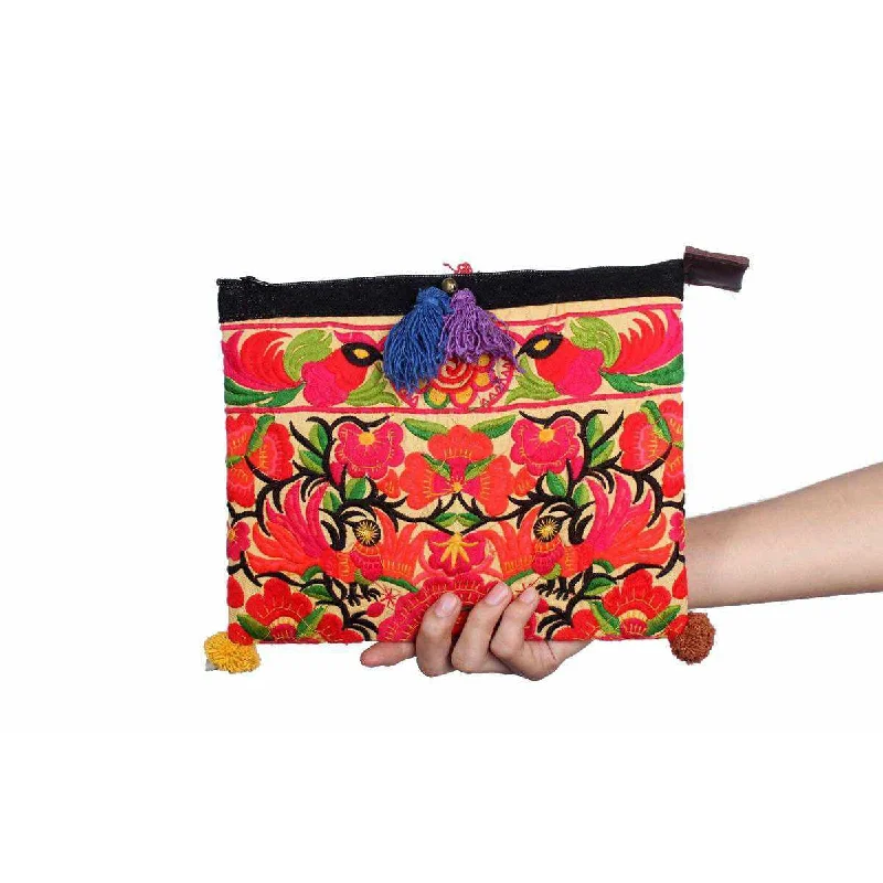 Vintage Bags For Retro And Classic Fashion Lovers Handcrafted Embroidered Clutch | iPad Bag - Thailand Vintage Bags For Retro And Classic Fashion Lovers Handcrafted Embroidered Clutch | iPad Bag - Thailand
