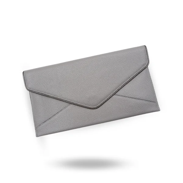 Versatile Bags That Suit Any Outfit Or Event CASTLECRAG - Grey Genuine leather Clutch Versatile Bags That Suit Any Outfit Or Event CASTLECRAG - Grey Genuine leather Clutch
