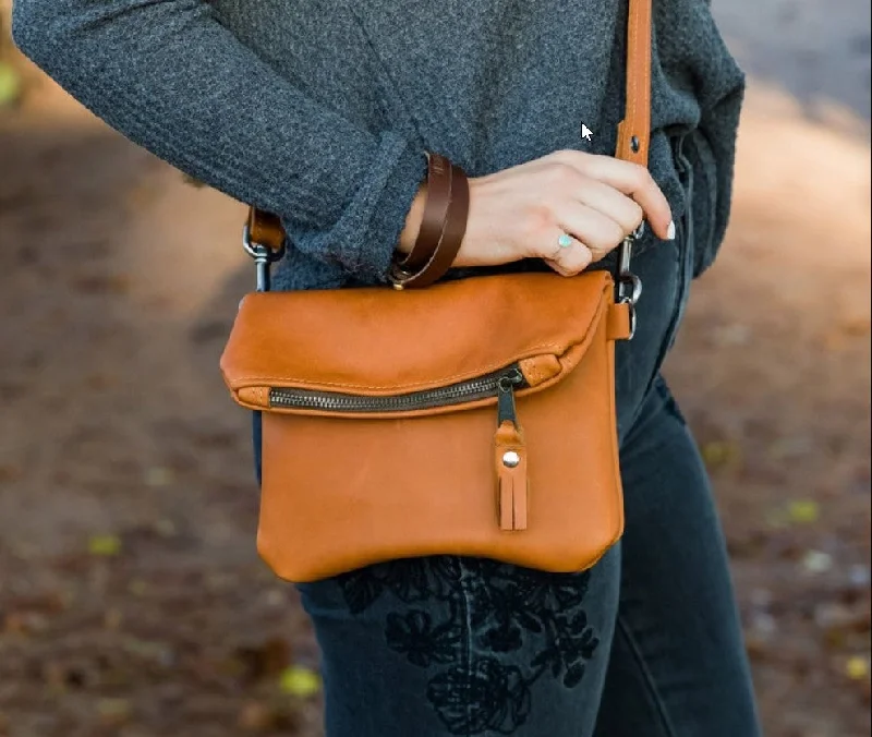 Tote Bag For Office Use Fold-over Leather Clutch Cross body Bag