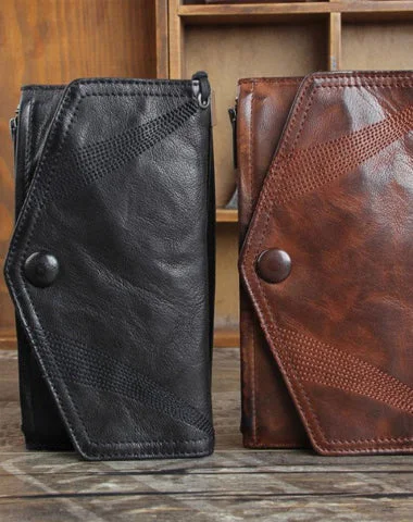 Professional Bags With Office Discounts Genuine Leather Mens Cool Biker Chain Wallet Long Leather Wallet Slim Clutch Wristlet Wallet for Men Professional Bags With Office Discounts Genuine Leather Mens Cool Biker Chain Wallet Long Leather Wallet Slim Clutch Wristlet Wallet for Men