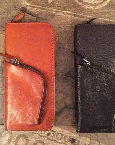 Designer Bags For Luxury Collectors With Offers Genuine Leather Mens Cool Long Leather Phone Wallet Zipper Clutch Wristlet Wallet for Men Designer Bags For Luxury Collectors With Offers Genuine Leather Mens Cool Long Leather Phone Wallet Zipper Clutch Wristlet Wallet for Men