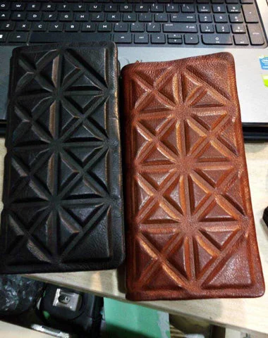 Inspired Bags For Modern Sophistication Genuine Leather Mens Cool Long Leather Wallet Zipper Clutch Wristlet Wallet for Men Inspired Bags For Modern Sophistication Genuine Leather Mens Cool Long Leather Wallet Zipper Clutch Wristlet Wallet for Men