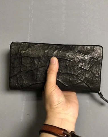 Luxury Bags For Working Professionals Genuine Leather Mens Cool Long Leather Wallet Zipper Clutch Wristlet Wallet for Men Luxury Bags For Working Professionals Genuine Leather Mens Cool Long Leather Wallet Zipper Clutch Wristlet Wallet for Men