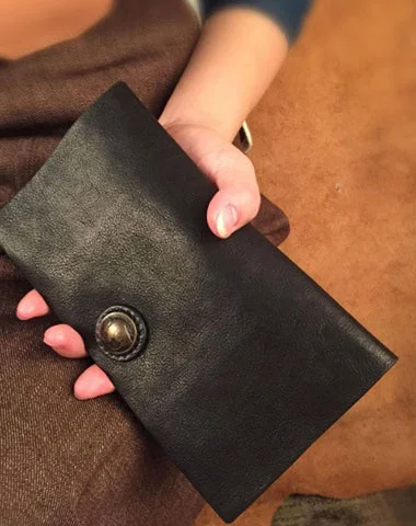 New Year Party Bag For Celebrations HandmadeLeather Mens Cool Long Leather Wallet Slim Travel Passport Wallet Clutch Wallet for Men New Year Party Bag For Celebrations HandmadeLeather Mens Cool Long Leather Wallet Slim Travel Passport Wallet Clutch Wallet for Men