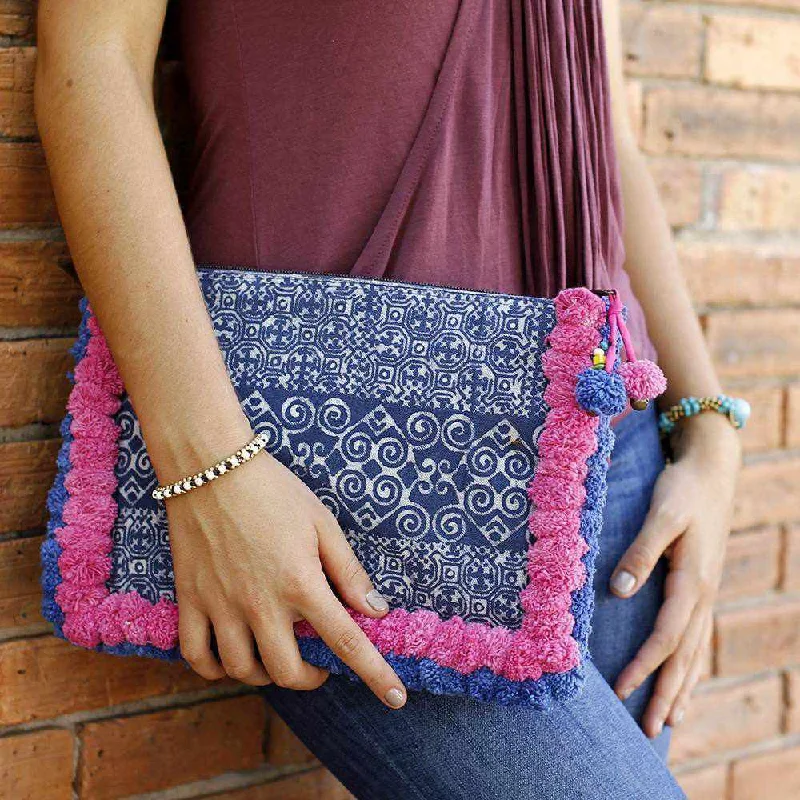 Limited-Time Offers On Trendy And Stylish Bags Oasis Batik PomPom iPad Clutch - Thailand Limited-Time Offers On Trendy And Stylish Bags Oasis Batik PomPom iPad Clutch - Thailand