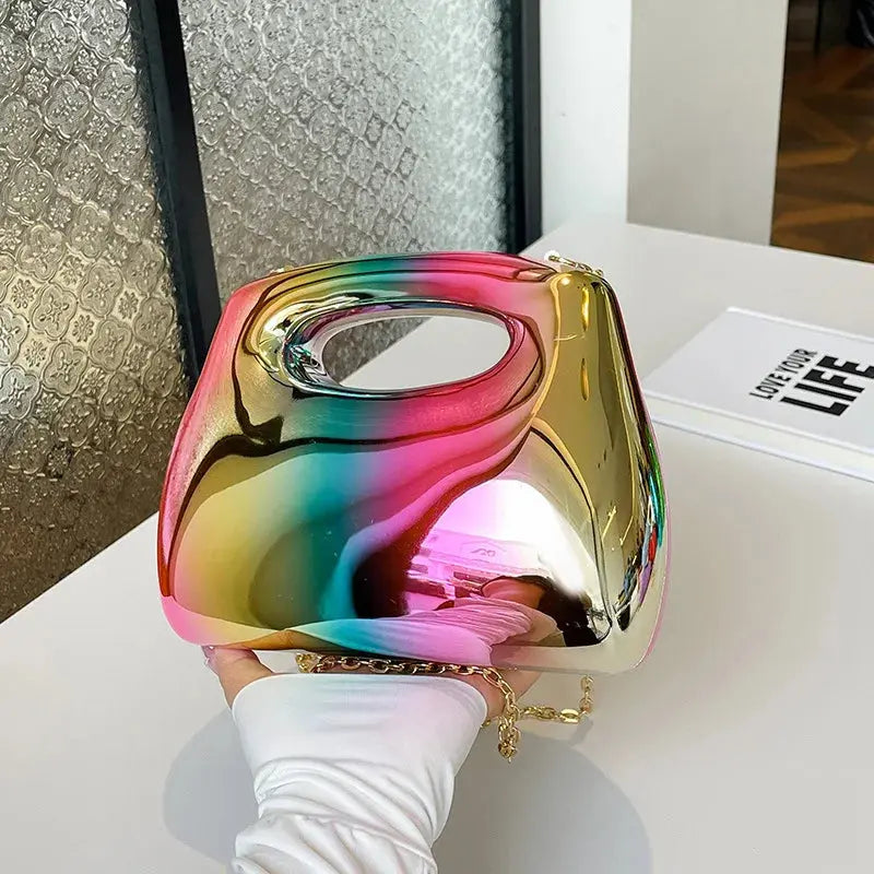 Luxury Bags With Premium Materials And Craftsmanship Metallic Acrylic Mini Square Clutch Luxury Bags With Premium Materials And Craftsmanship Metallic Acrylic Mini Square Clutch