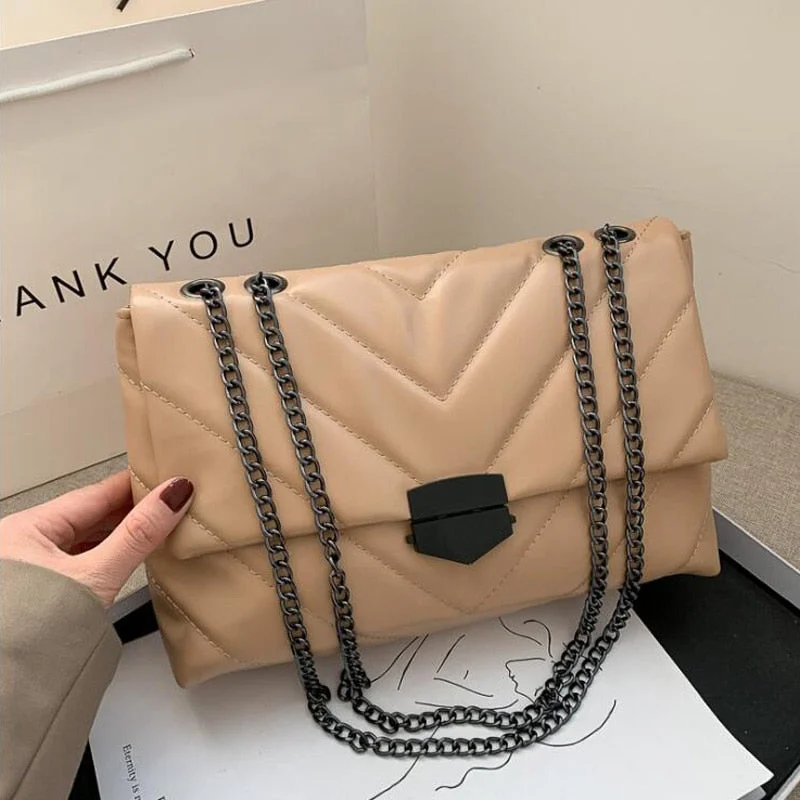 Luxury Bags With Premium Materials And Craftsmanship New Casual Chain Crossbody Bags For Women Fashion Simple Shoulder Bag Ladies Designer Handbags PU Leather Messenger Bags Luxury Bags With Premium Materials And Craftsmanship New Casual Chain Crossbody Bags For Women Fashion Simple Shoulder Bag Ladies Designer Handbags PU Leather Messenger Bags