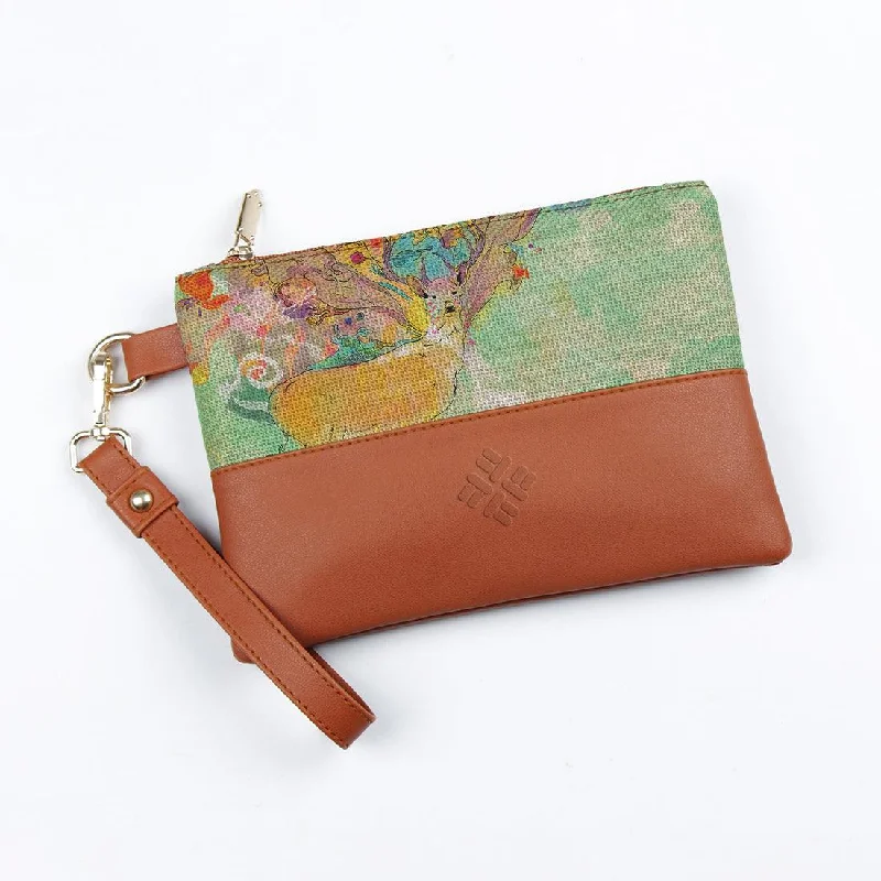 Black Friday Deals On Stylish Handbags Toiletry Pouch Watercolor Deer