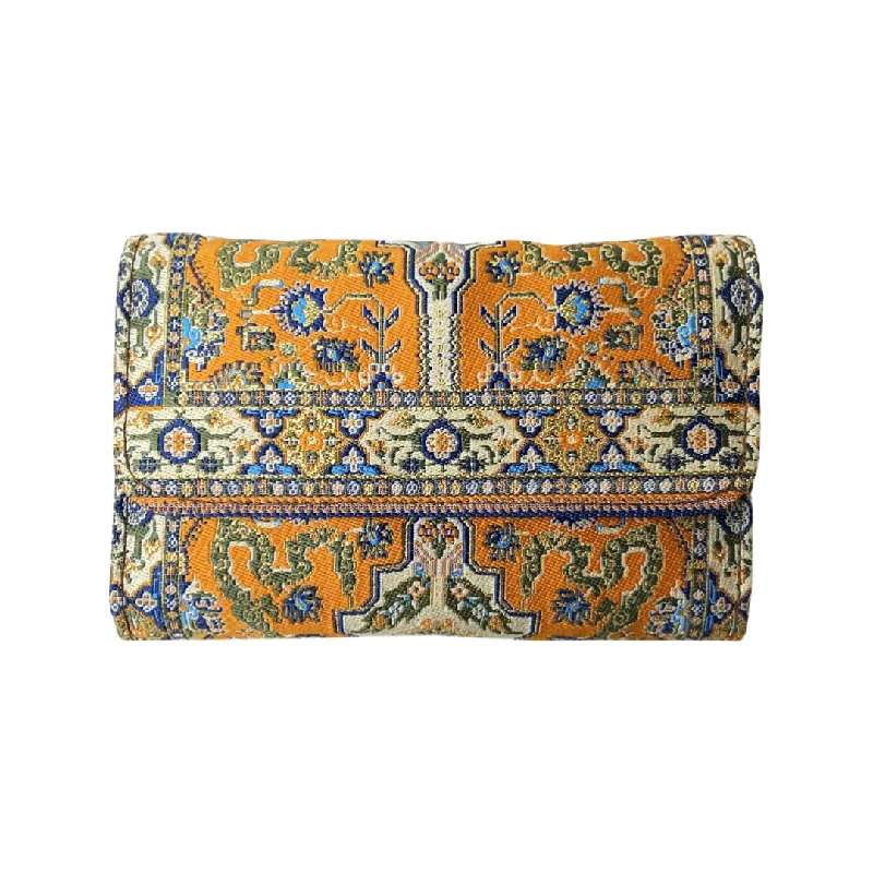 Seasonal Clearance Bags For Summer, Winter, Etc. Orange Turkish Clutch - Carpet Pattern Wallet - Embroidered wallet Seasonal Clearance Bags For Summer, Winter, Etc. Orange Turkish Clutch - Carpet Pattern Wallet - Embroidered wallet