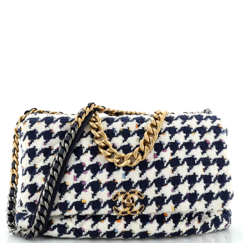 Stylish And Affordable Bags For Every Occasion 19 Flap Bag Quilted Houndstooth Tweed and Ribbon Maxi Stylish And Affordable Bags For Every Occasion 19 Flap Bag Quilted Houndstooth Tweed and Ribbon Maxi