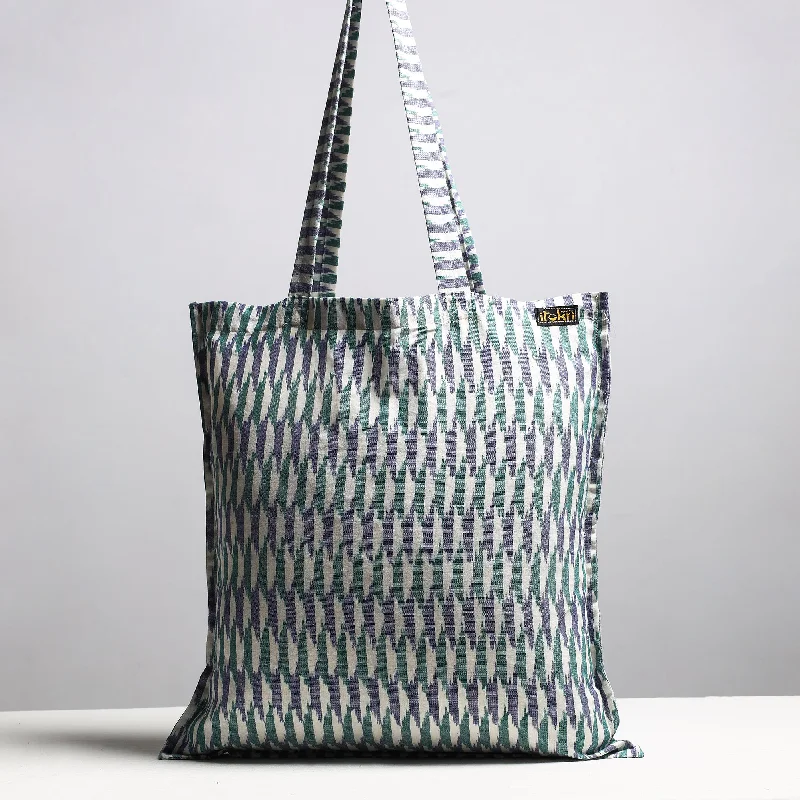 Spacious Bags With Holiday Promotions Multicolor - Handcrafted Pochampally Ikat Weave Cotton Jhola Bag Spacious Bags With Holiday Promotions Multicolor - Handcrafted Pochampally Ikat Weave Cotton Jhola Bag