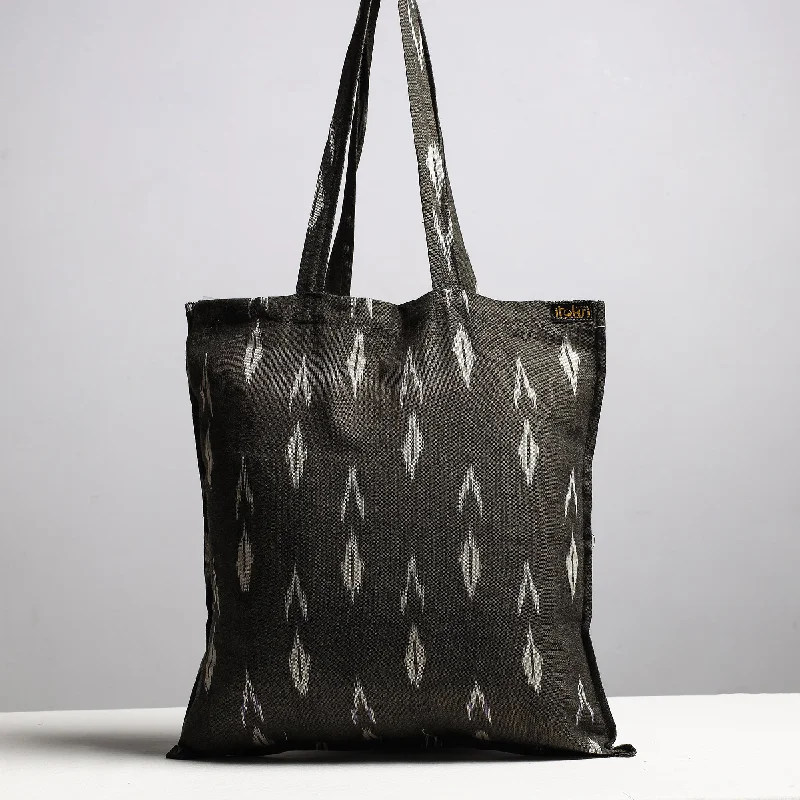 Limited-Time Offer On Trendy Bags Brown - Handcrafted Pochampally Ikat Weave Cotton Jhola Bag Limited-Time Offer On Trendy Bags Brown - Handcrafted Pochampally Ikat Weave Cotton Jhola Bag