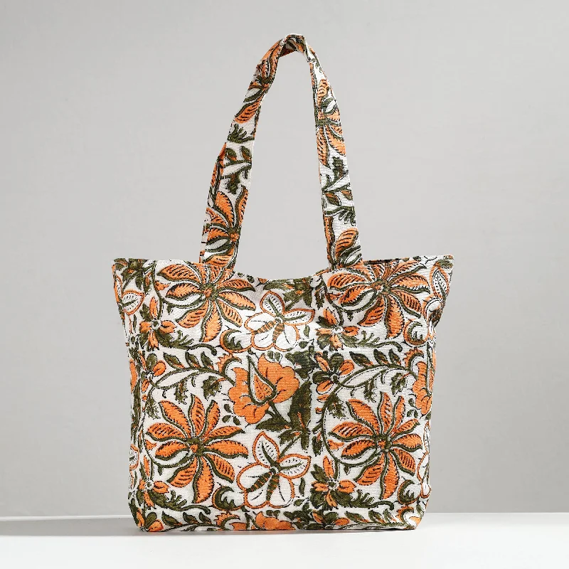 Lightweight And Functional Bags For Travel And Work Multicolor - Hand Block Printed Canvas Cotton Shoulder Bag Lightweight And Functional Bags For Travel And Work Multicolor - Hand Block Printed Canvas Cotton Shoulder Bag