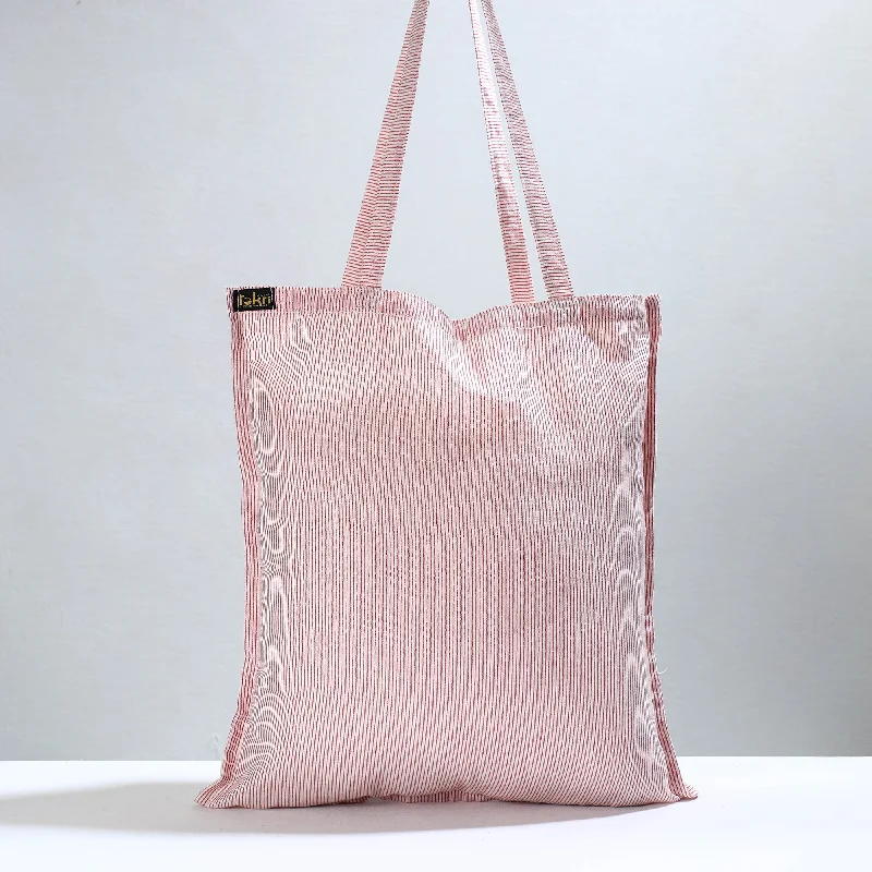 Modern And Limited-Time Offer Bags Pink - Jhiri Pure Handloom Cotton Jhola Bag 16