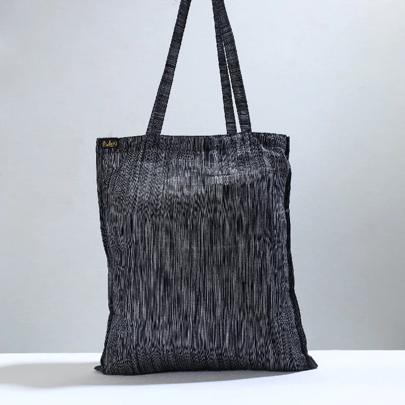 Customizable Bags For Personalized Style Black - Jhiri Pure Handloom Cotton Jhola Bag 02 Customizable Bags For Personalized Style Black - Jhiri Pure Handloom Cotton Jhola Bag 02