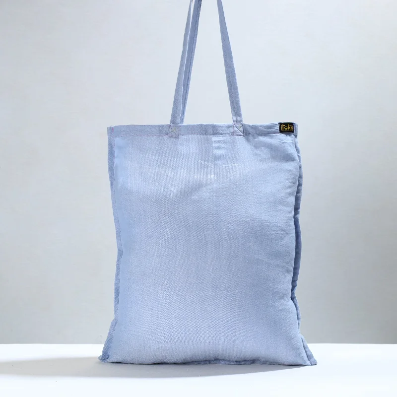 Urban Bags For City Life And Streetwear Fashion Blue - Jhiri Pure Handloom Cotton Jhola Bag 34 Urban Bags For City Life And Streetwear Fashion Blue - Jhiri Pure Handloom Cotton Jhola Bag 34