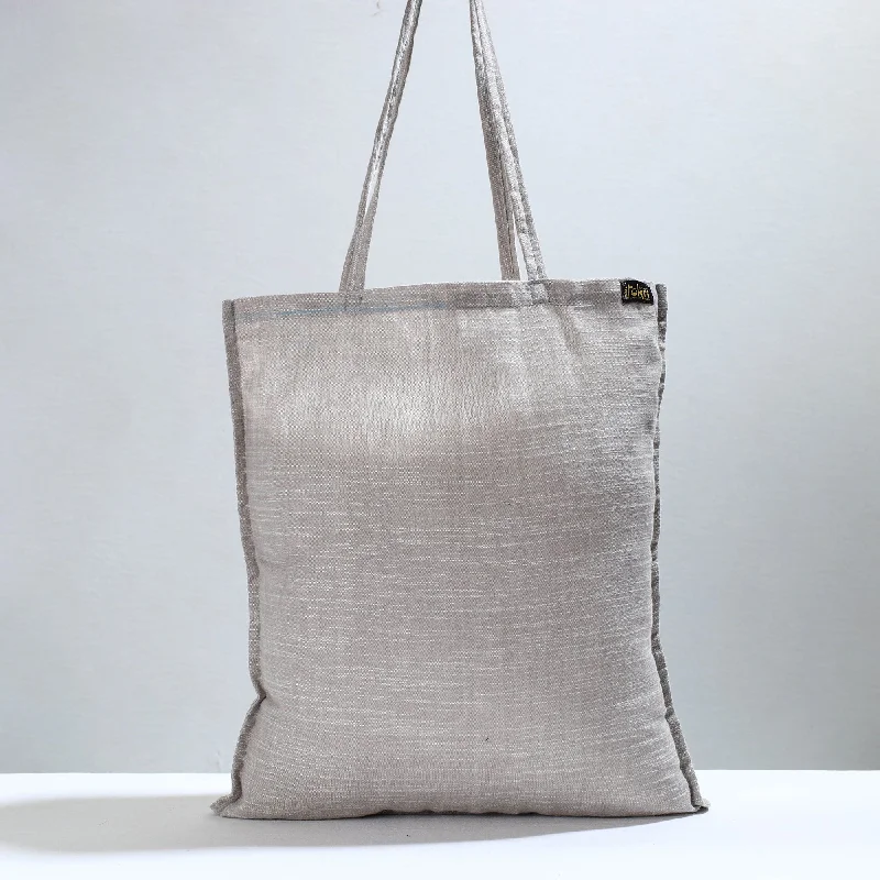 Trendy Bags For Women And Men In 2025 Grey - Jhiri Pure Handloom Cotton Jhola Bag 08 Trendy Bags For Women And Men In 2025 Grey - Jhiri Pure Handloom Cotton Jhola Bag 08