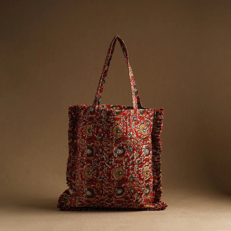 Eco-Friendly Bags For Sustainable Fashion Lovers Red - Handcrafted Cotton Frill Jhola Bag 14 Eco-Friendly Bags For Sustainable Fashion Lovers Red - Handcrafted Cotton Frill Jhola Bag 14