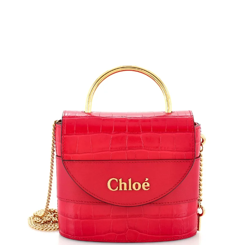 Trendy And Discounted Designer Handbags Aby Lock Bag Crocodile Embossed Leather Small Trendy And Discounted Designer Handbags Aby Lock Bag Crocodile Embossed Leather Small