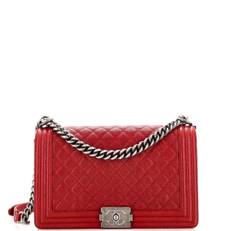 Seasonal Clearance Bags For Summer, Winter, Etc. Boy Flap Bag Quilted Caviar New Medium Seasonal Clearance Bags For Summer, Winter, Etc. Boy Flap Bag Quilted Caviar New Medium