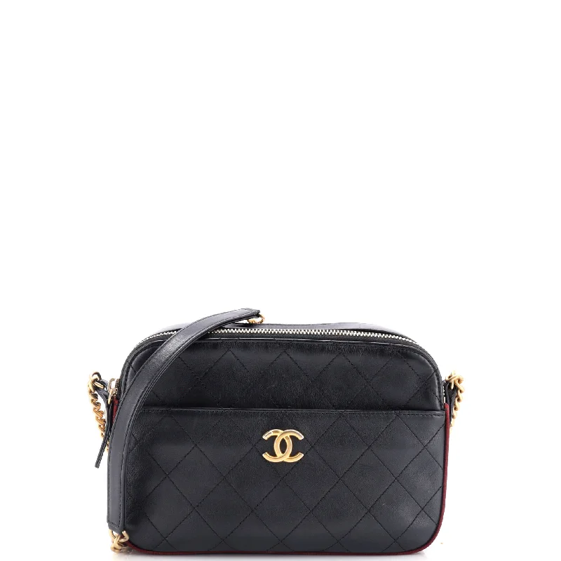 Clearance Bags For Budget Shoppers Button Up Camera Case Quilted Calfskin with Grosgrain Small Clearance Bags For Budget Shoppers Button Up Camera Case Quilted Calfskin with Grosgrain Small