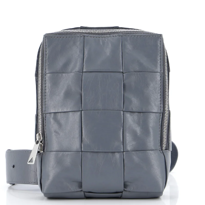 Elegant And On-Sale Evening Bags Cassette Sling Crossbody Bag Maxi Intrecciato Leather Elegant And On-Sale Evening Bags Cassette Sling Crossbody Bag Maxi Intrecciato Leather