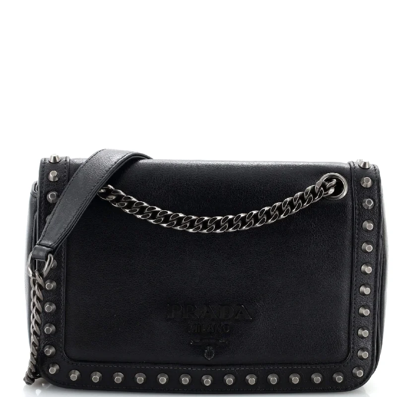 Designer Bags For Luxury Collectors With Offers Chain Flap Bag Studded Glace Calf Small Designer Bags For Luxury Collectors With Offers Chain Flap Bag Studded Glace Calf Small