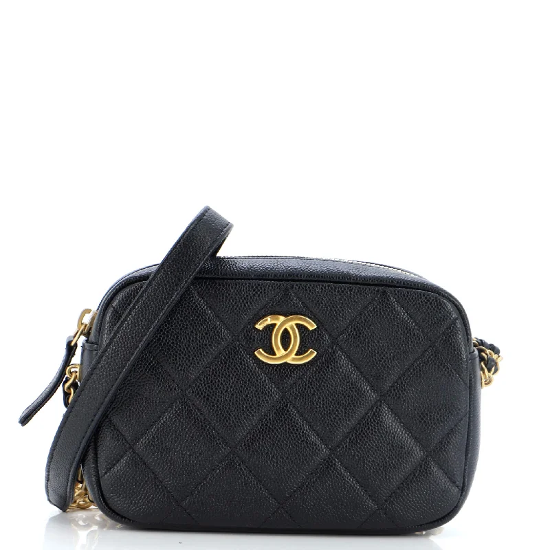 Rustic Bags For Outdoor And Nature-Inspired Looks Chain Melody Camera Bag Quilted Caviar Small Rustic Bags For Outdoor And Nature-Inspired Looks Chain Melody Camera Bag Quilted Caviar Small