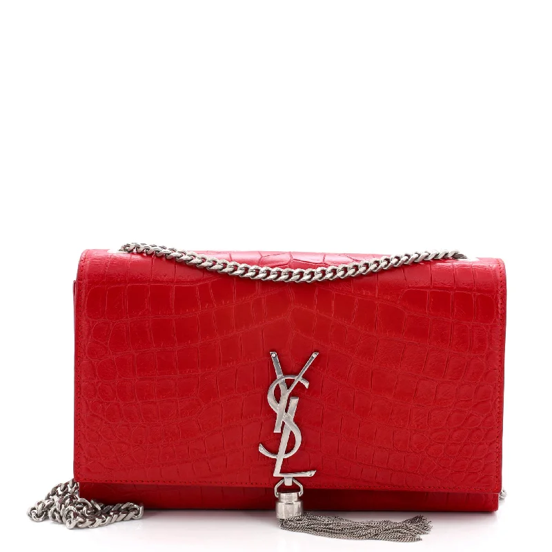 Anti-Theft And Budget-Friendly Bags Classic Monogram Tassel Crossbody Bag Crocodile Embossed Leather Medium Anti-Theft And Budget-Friendly Bags Classic Monogram Tassel Crossbody Bag Crocodile Embossed Leather Medium