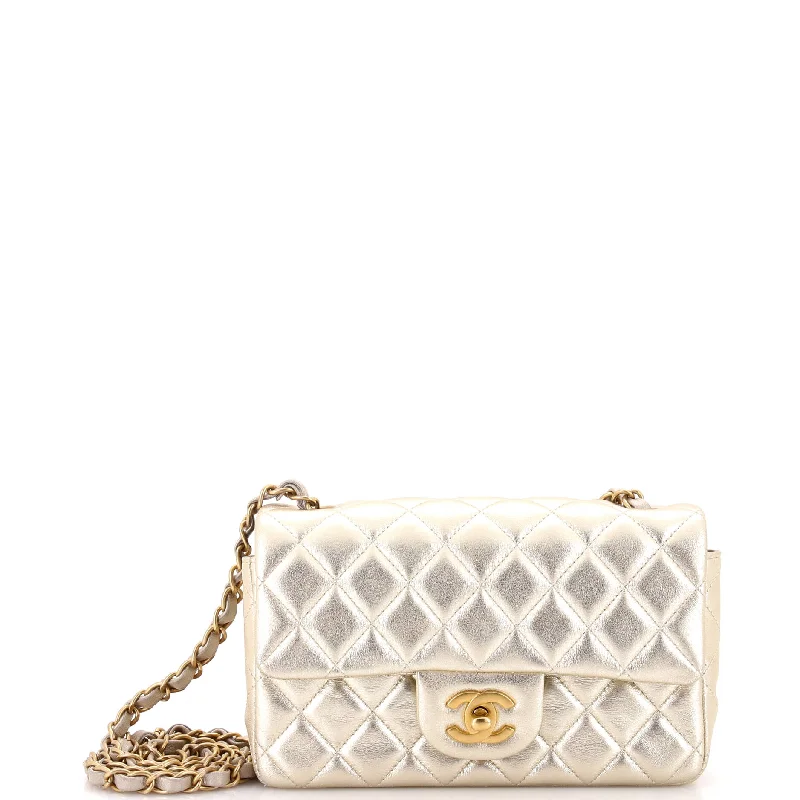 Spacious Bags With Holiday Promotions Classic Single Flap Bag Quilted Iridescent Calfskin Mini Spacious Bags With Holiday Promotions Classic Single Flap Bag Quilted Iridescent Calfskin Mini