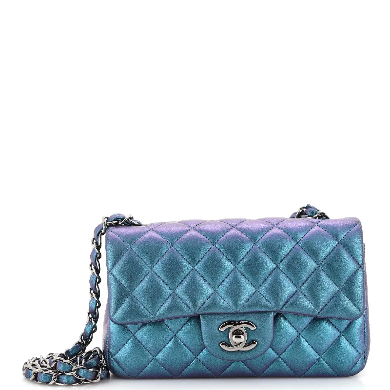 High-Quality Bags On Flash Sale Classic Single Flap Bag Quilted Iridescent Lambskin Mini High-Quality Bags On Flash Sale Classic Single Flap Bag Quilted Iridescent Lambskin Mini