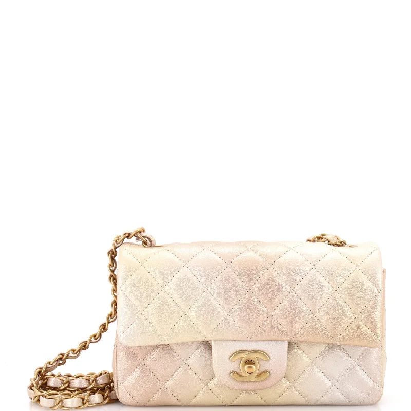 Bags With Limited-Time Deals Classic Single Flap Bag Quilted Ombre Metallic Goatskin Mini Bags With Limited-Time Deals Classic Single Flap Bag Quilted Ombre Metallic Goatskin Mini