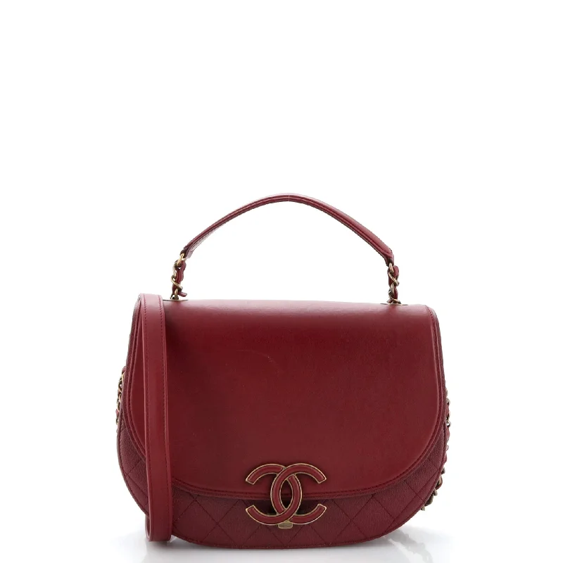 Eco-Friendly Bags With Discounts Coco Curve Flap Messenger Calfskin and Quilted Goatskin Medium Eco-Friendly Bags With Discounts Coco Curve Flap Messenger Calfskin and Quilted Goatskin Medium