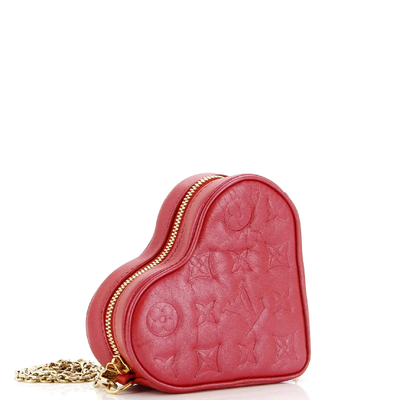 Affordable Bags For Budget Shoppers Coeur Heart on Chain Bag Monogram Embossed Lambskin Affordable Bags For Budget Shoppers Coeur Heart on Chain Bag Monogram Embossed Lambskin