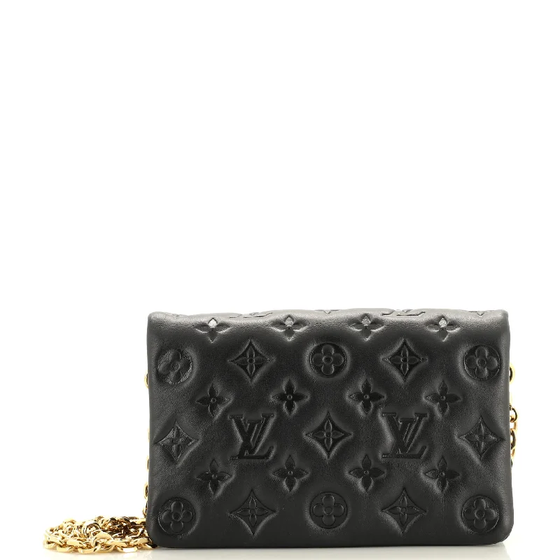 Rustic Bags For Outdoor And Nature-Inspired Looks Coussin Pochette Monogram Embossed Lambskin Rustic Bags For Outdoor And Nature-Inspired Looks Coussin Pochette Monogram Embossed Lambskin