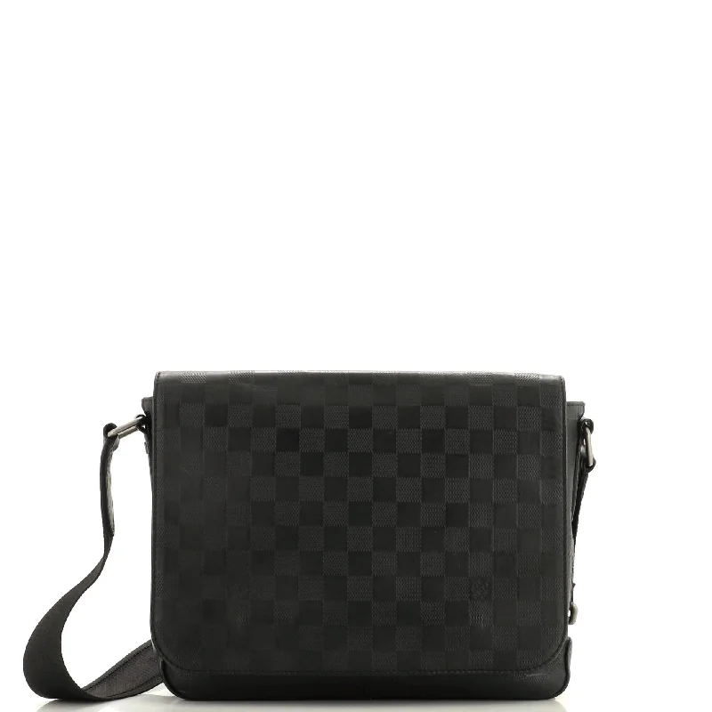 Party Bags For New Year's Eve And Special Occasions District Messenger Bag Damier Infini Leather PM Party Bags For New Year's Eve And Special Occasions District Messenger Bag Damier Infini Leather PM
