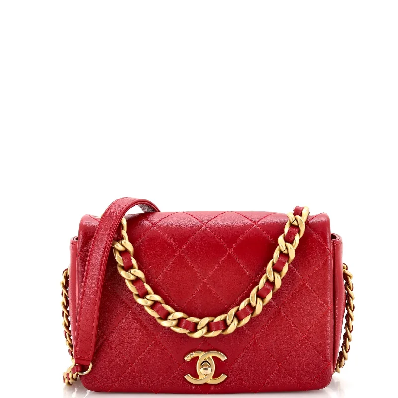 Durable And Fashionable Bags For Daily Use Fashion Therapy Full Flap Bag Quilted Shiny Lambskin Small Durable And Fashionable Bags For Daily Use Fashion Therapy Full Flap Bag Quilted Shiny Lambskin Small