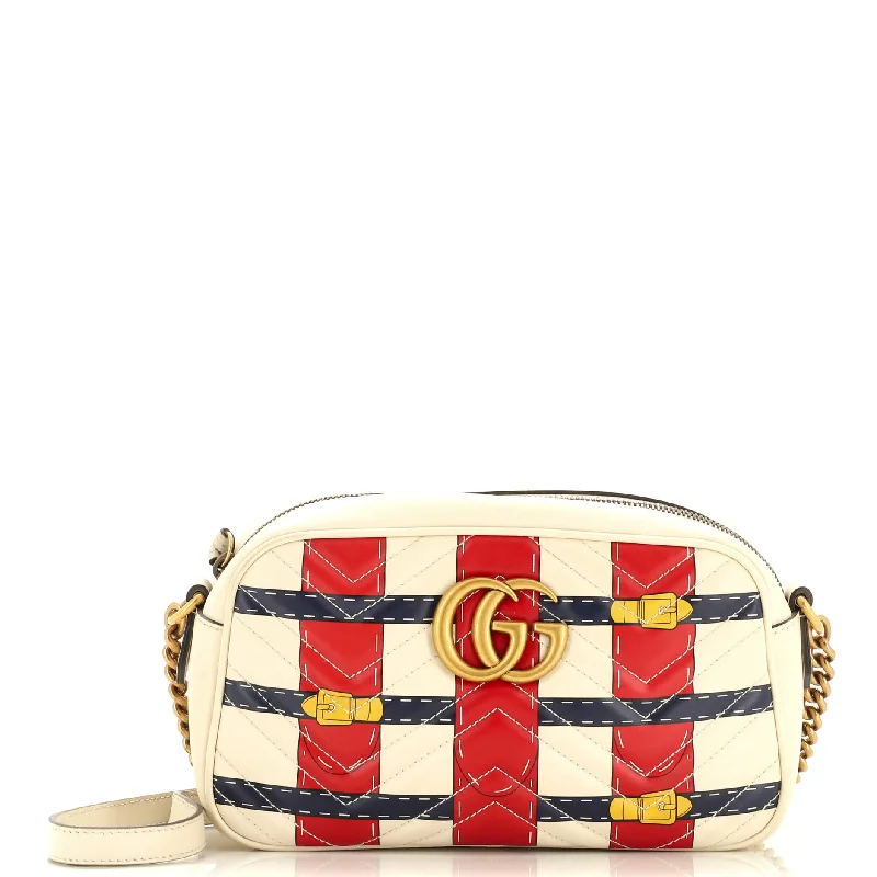 Luxury Bags With Premium Materials And Craftsmanship GG Marmont Camera Bag Trompe L'Oeil Matelasse Leather Small Luxury Bags With Premium Materials And Craftsmanship GG Marmont Camera Bag Trompe L'Oeil Matelasse Leather Small