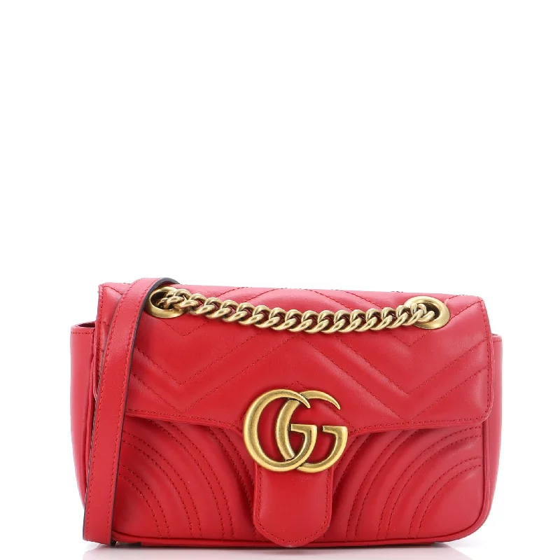 Luxury Bags With Premium Materials And Craftsmanship GG Marmont Flap Bag Matelasse Leather Mini Luxury Bags With Premium Materials And Craftsmanship GG Marmont Flap Bag Matelasse Leather Mini