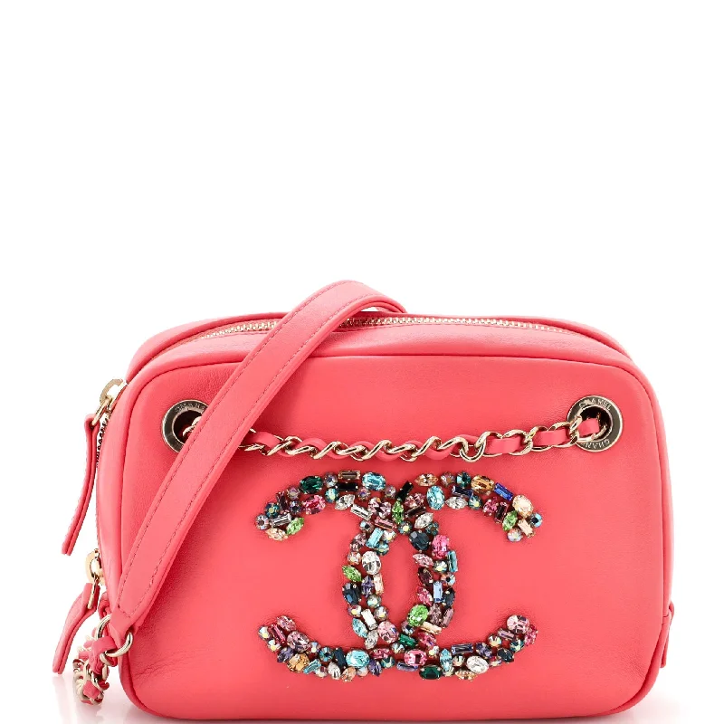 Luxurious But Budget-Friendly Bags Giant Crystal CC Camera Bag Embellished Lambskin Small Luxurious But Budget-Friendly Bags Giant Crystal CC Camera Bag Embellished Lambskin Small