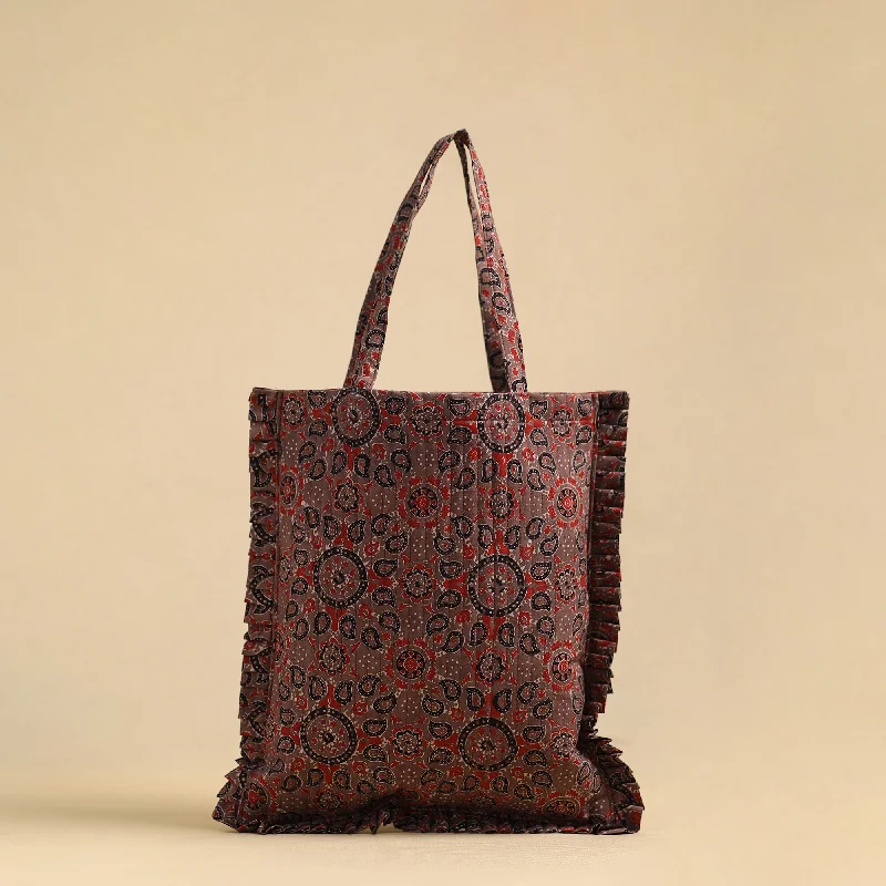 Designer Bags For Luxury Collectors Handcrafted Cotton Frill Jhola Bag 18