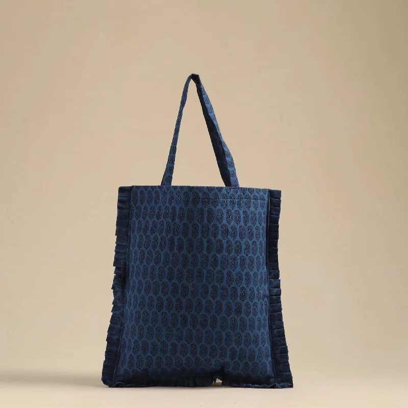 Cyber Monday Discounts On Bags Handcrafted Cotton Frill Jhola Bag 31