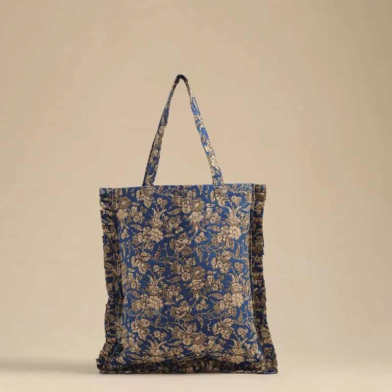 Flash Sales On Premium And High-Quality Bags Blue - Handcrafted Cotton Frill Jhola Bag 36 Flash Sales On Premium And High-Quality Bags Blue - Handcrafted Cotton Frill Jhola Bag 36