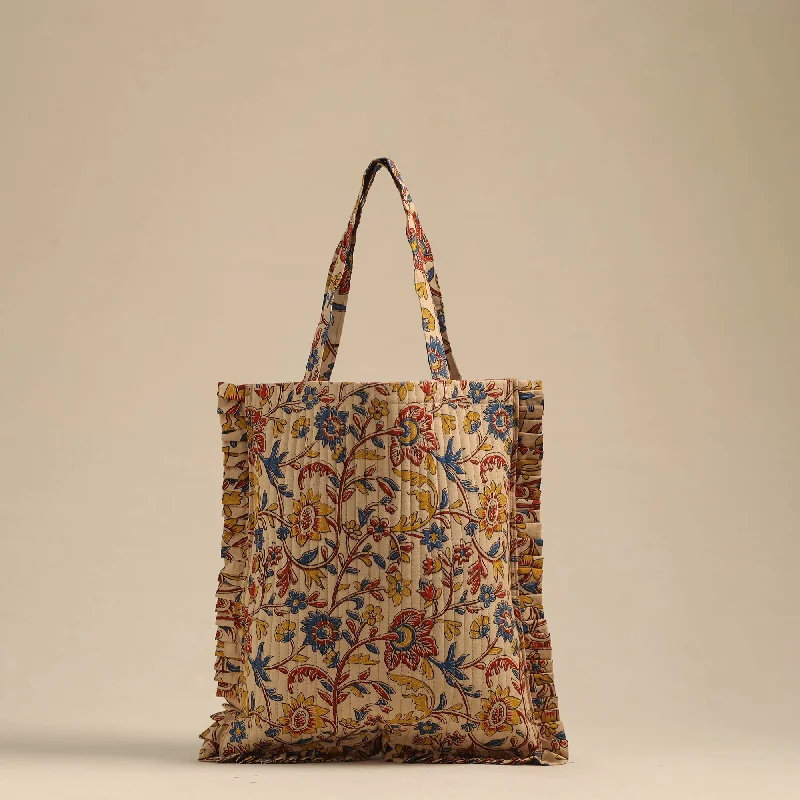 Elegant New Year Party Bags With Flash Sales Beige - Handcrafted Cotton Frill Jhola Bag 74 Elegant New Year Party Bags With Flash Sales Beige - Handcrafted Cotton Frill Jhola Bag 74