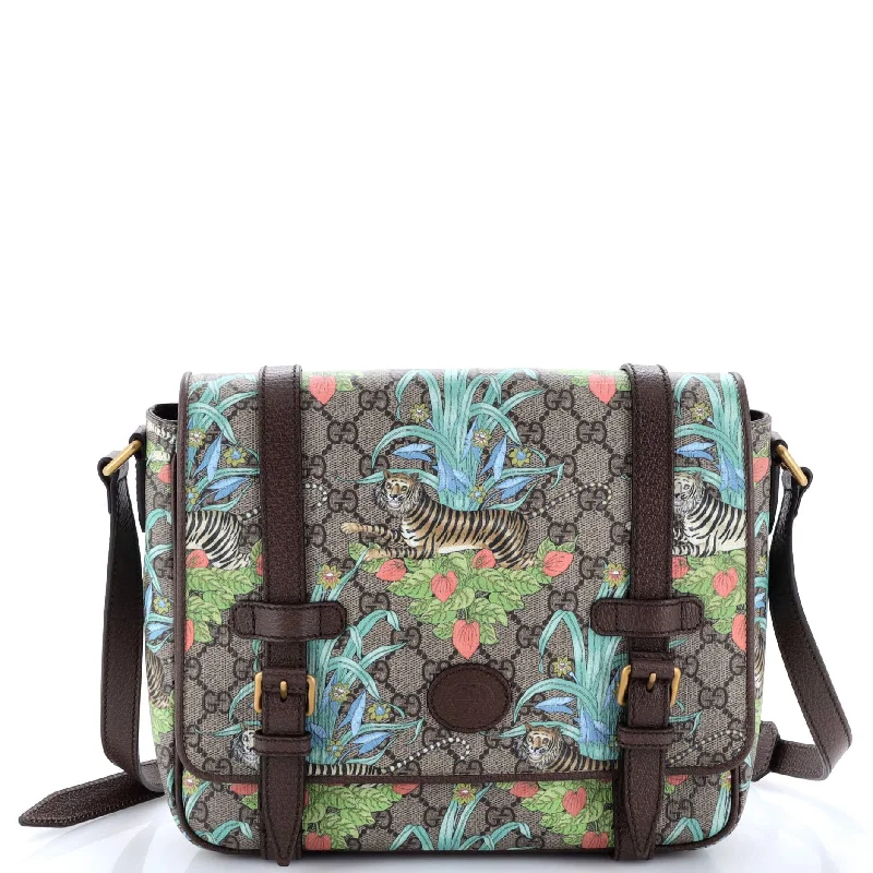 Cyber Monday Discounts On Bags Interlocking G Patch Messenger Bag Printed GG Coated Canvas Medium Cyber Monday Discounts On Bags Interlocking G Patch Messenger Bag Printed GG Coated Canvas Medium