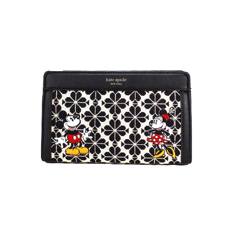 Luxury Bags Kate Spade Disney 100 Medium Spade Flower Jacquard Canvas Crossbody Bag Luxury Bags Kate Spade Disney 100 Medium Spade Flower Jacquard Canvas Crossbody Bag
