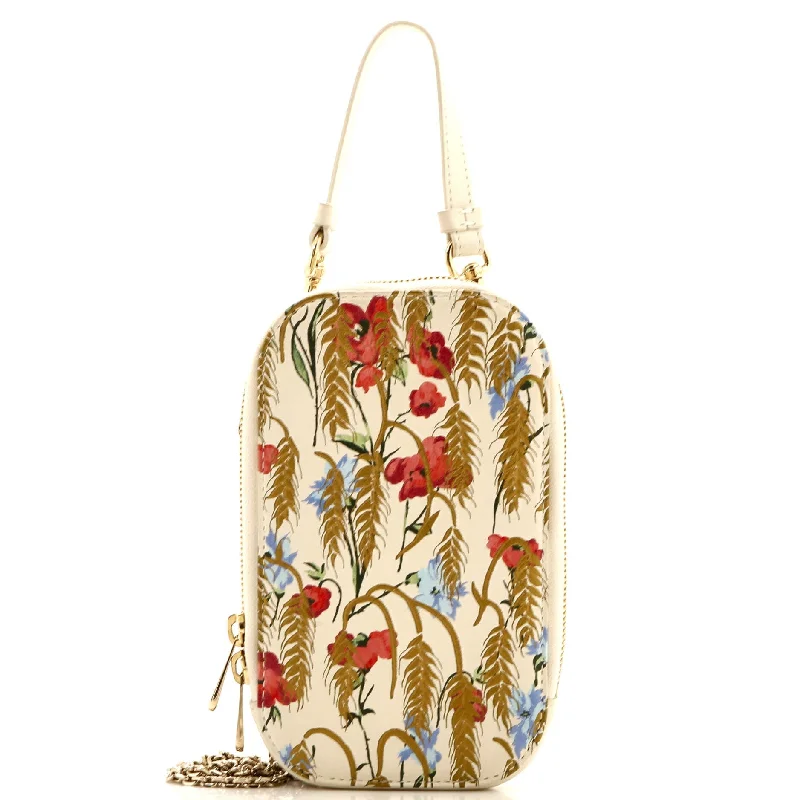 Stylish Bags For Fashion Influencers And Bloggers Lady Dior Phone Holder on Chain Printed Leather Stylish Bags For Fashion Influencers And Bloggers Lady Dior Phone Holder on Chain Printed Leather